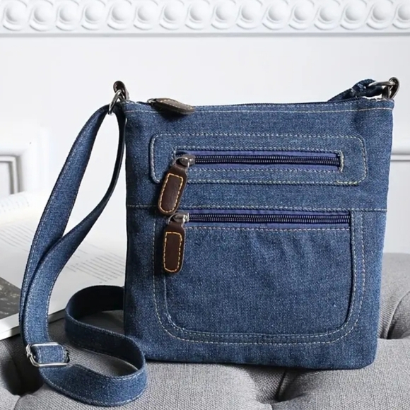 New! Trending  Crossbody Denim  bag - Picture 9 of 9